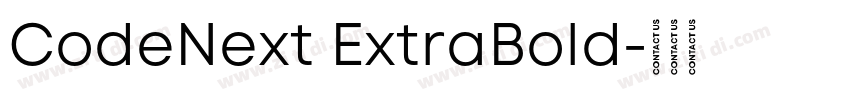 CodeNext ExtraBold字体转换